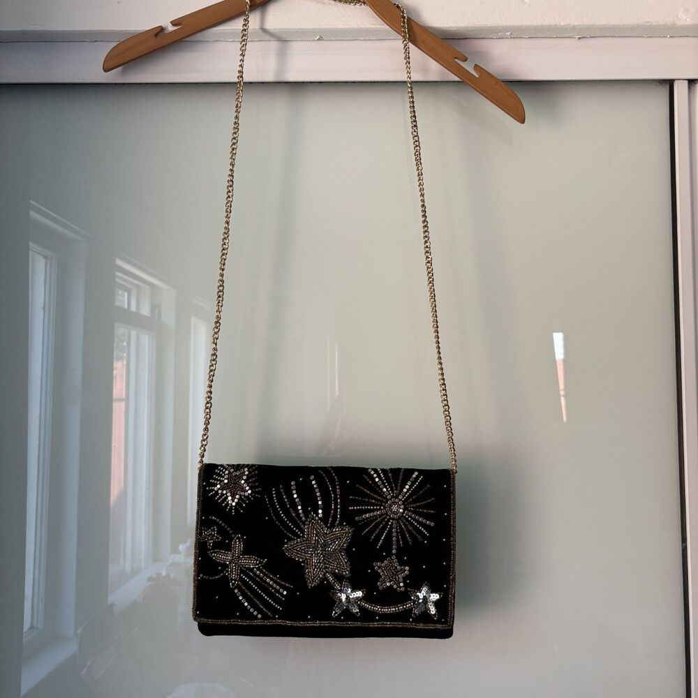 Black Velvet Clutch
